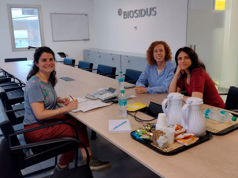 Jornada de trabajo de parte del equipo de Libertate junto con parte del equipo de Biosidus